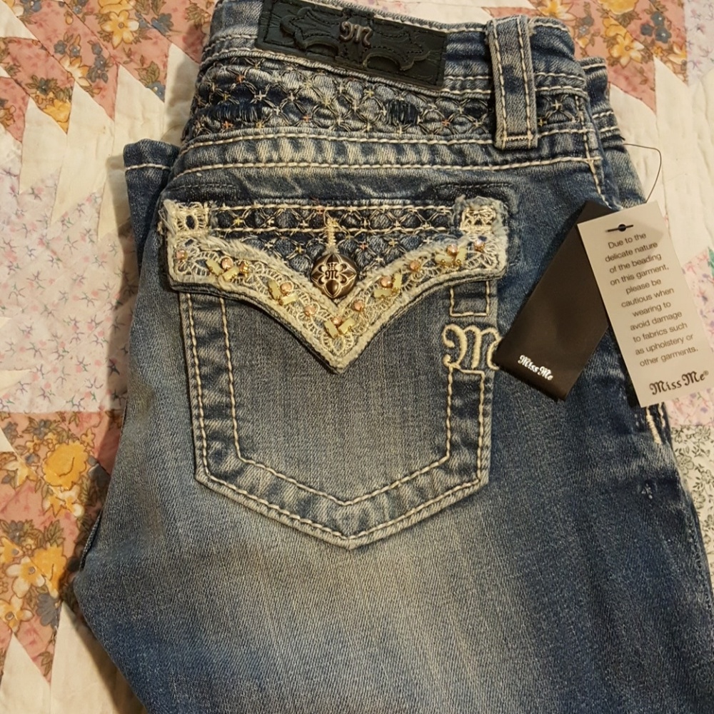 Miss Me Unique Girls Boot Cut Jean